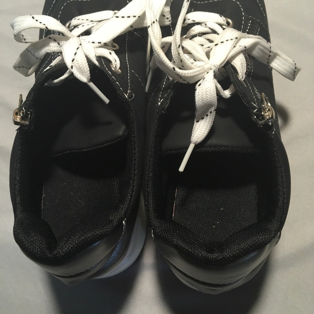 Women’s Sneakers Black, White And Gold Unbranded - Picture 5 of 6
